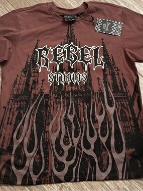 Rebel Vengeance Men’s T-Shirt Large L NWT